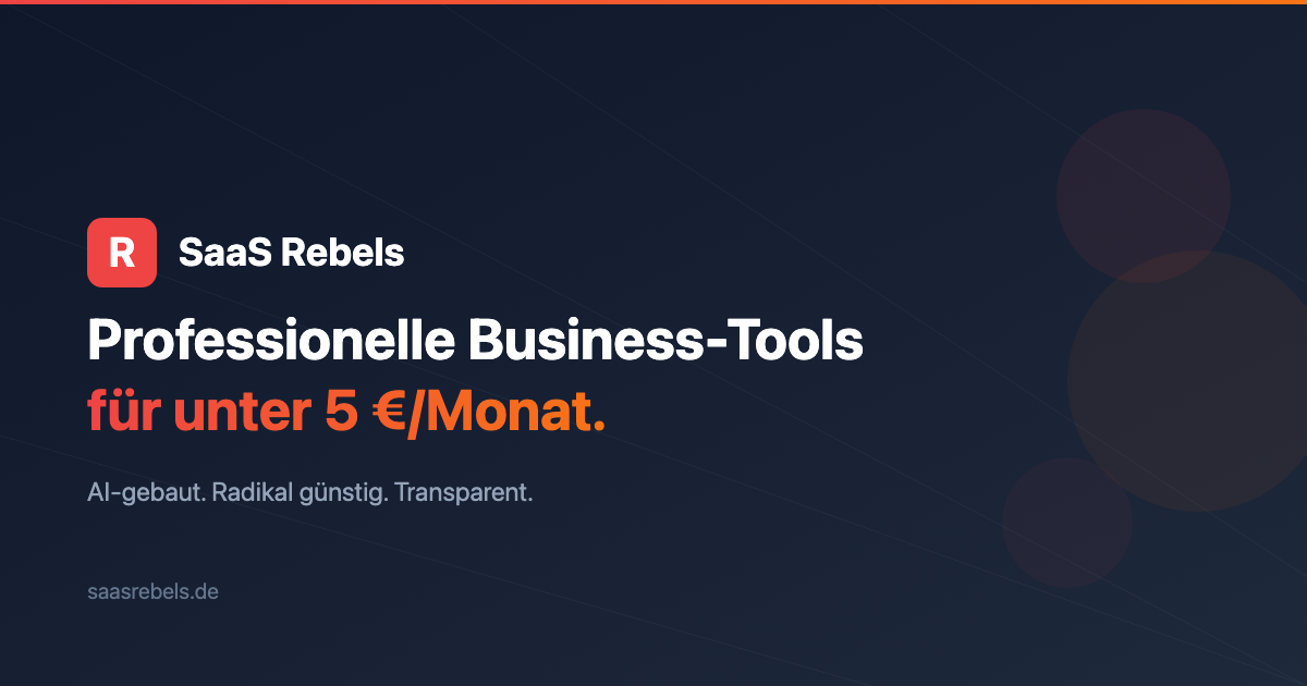 Willkommen bei SaaS Rebels